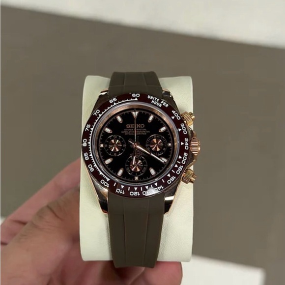 Seiko Mod: Caramel Mocha Daytona - Picture 4 of 14